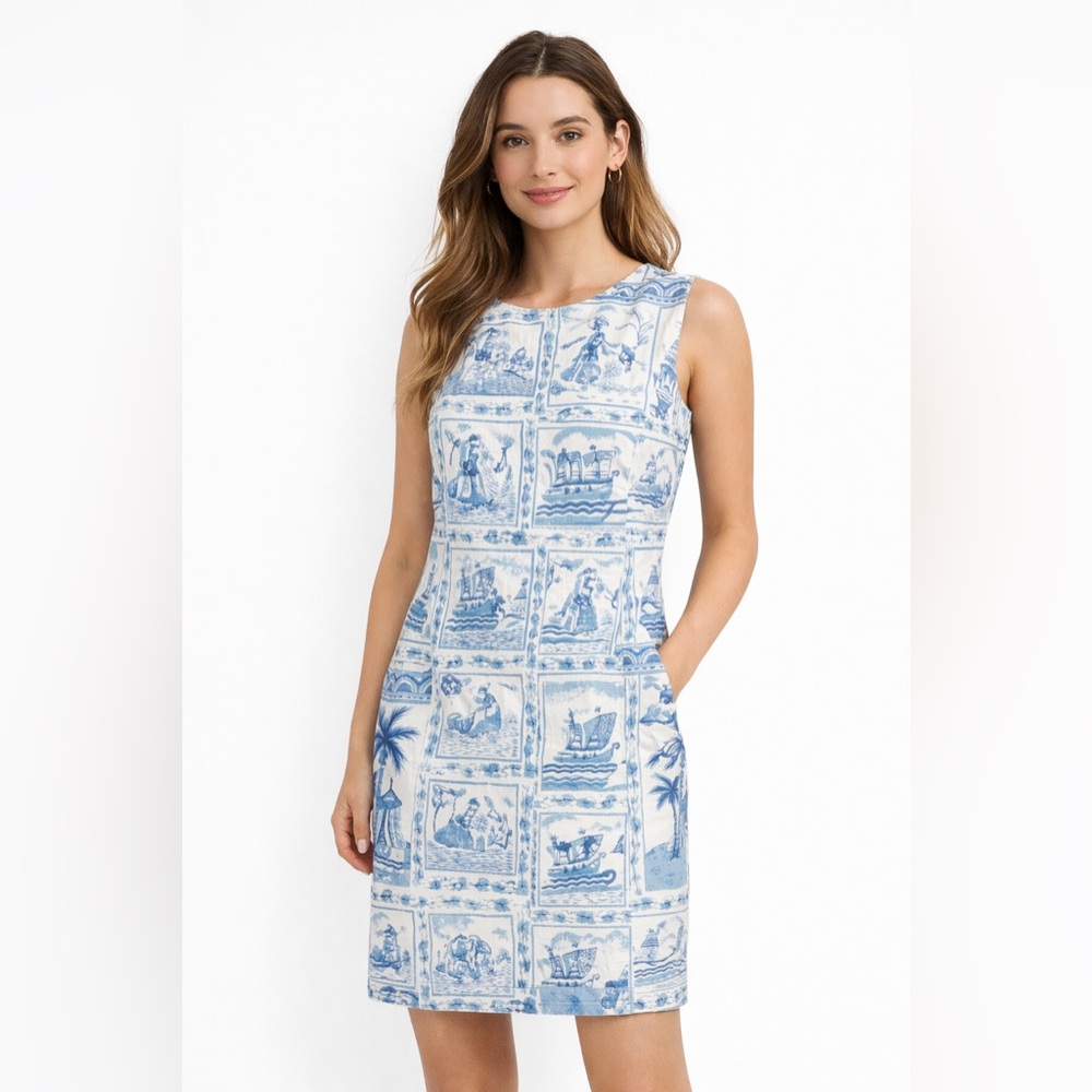 MMH Blue and White Women Dress